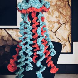 Cute Handmade Jellyfish Plush – Soft Crochet Stuffed Animal
