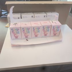 Labubu figure in a yoga pose.
