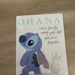Disney Stitch Metal Sign 