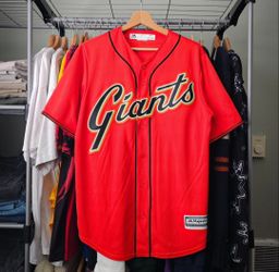 Majestic Men's San Francisco Giants MLB Alternate Orange Baseball Jersey Size Medium