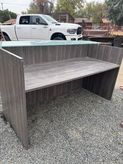 Two piece L shape office desk