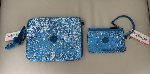 Kipling Sequins Tablet Case and Wristlet