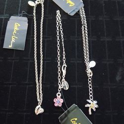 2 Cookie Lee Anklets and 1 Bracelet