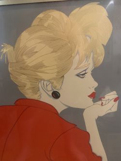 Robert Blue “Suzanne” Red Top. Signed 108/285