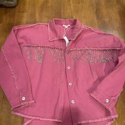 Woman’s New Western Rhinestone Shacket Shipping Available 