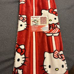 Hello Kitty, plush throw blanket