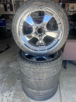 Rim brand: Diablo. Tired brand: Durun Size:295/35r24