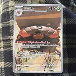 Pokemon Destined Rivals 186/182 Illustration Rare Crustle