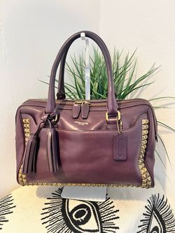 COACH Legacy Haley Studded Satchel 26404
