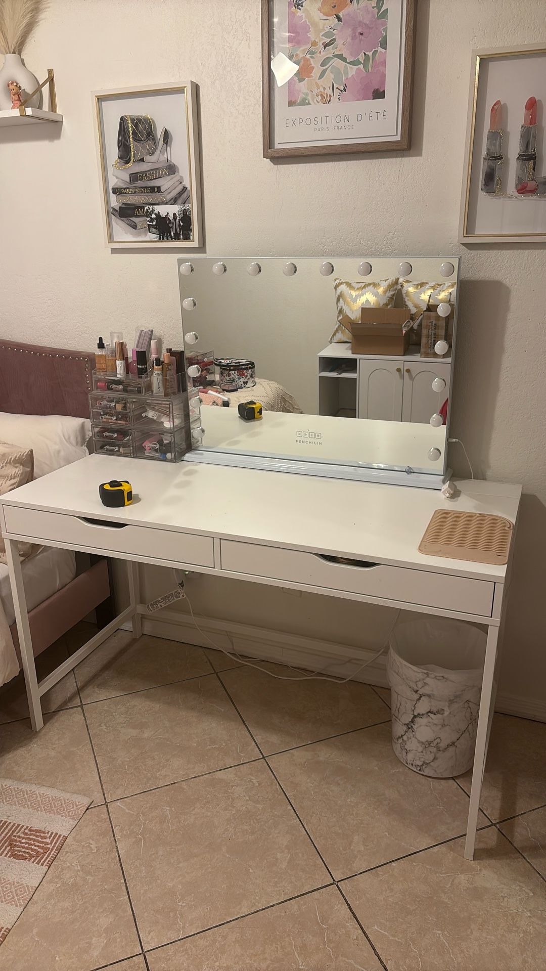 Vanity And  Bluetooth LED Mirror Set 