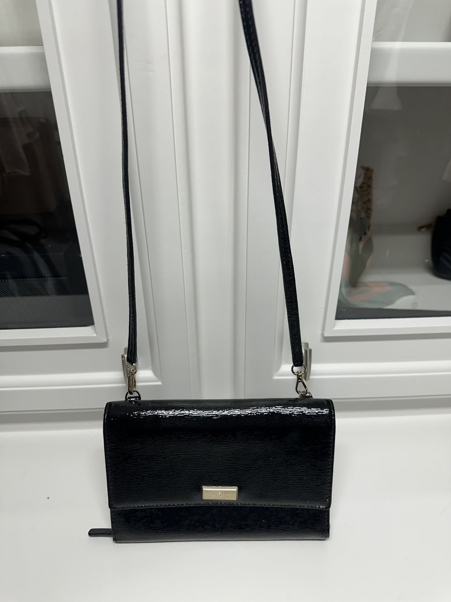 Black Kate Spade Leather Crossbody Purse