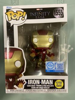The Infinity Saga Funko Pop! Iron Man Glow Exclusive #1555 +Protector IN HAND