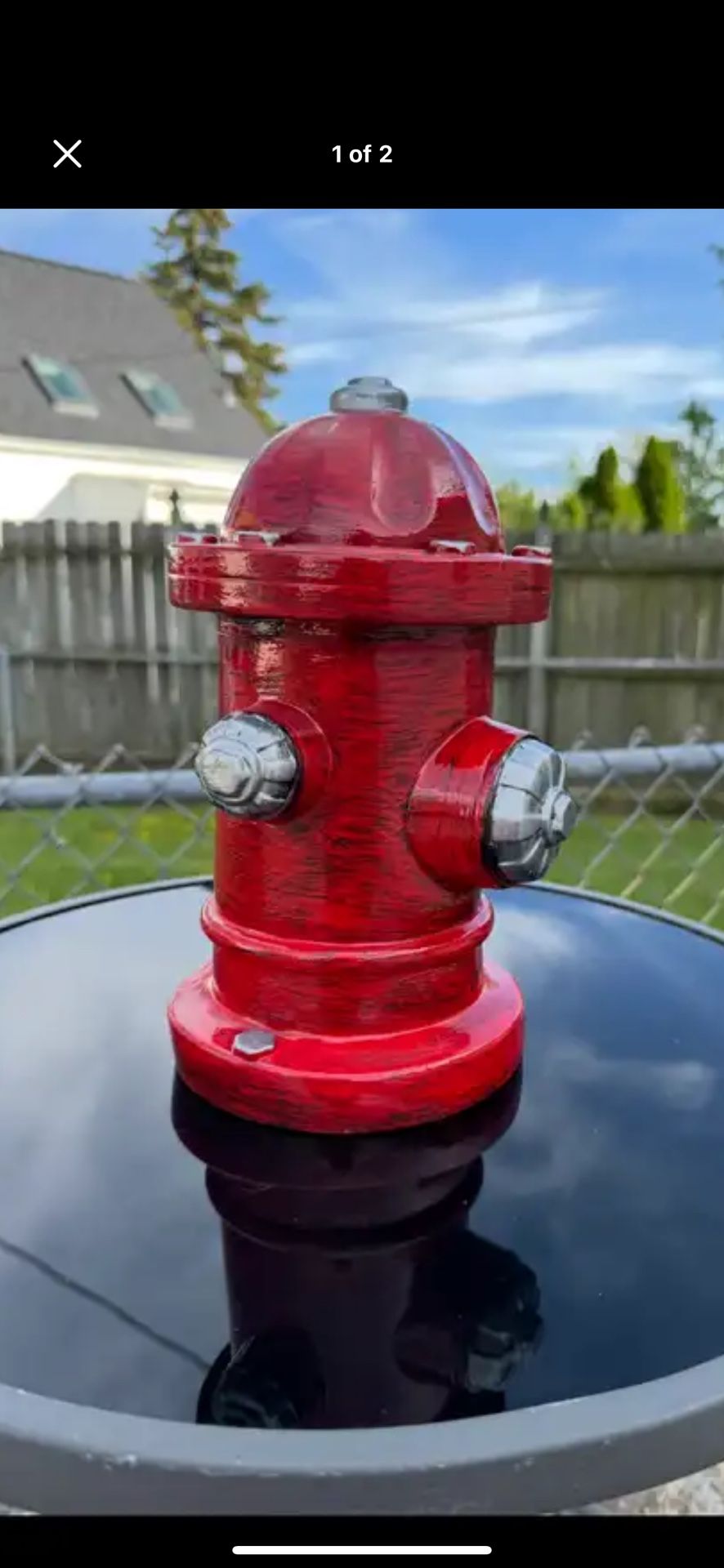 Fire hydrant statue