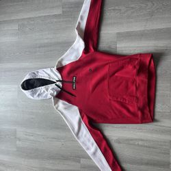 Red And White Hollister Hoodie