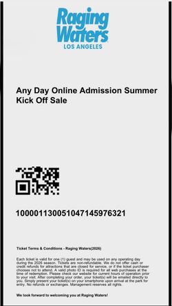 Raging Water Tickets