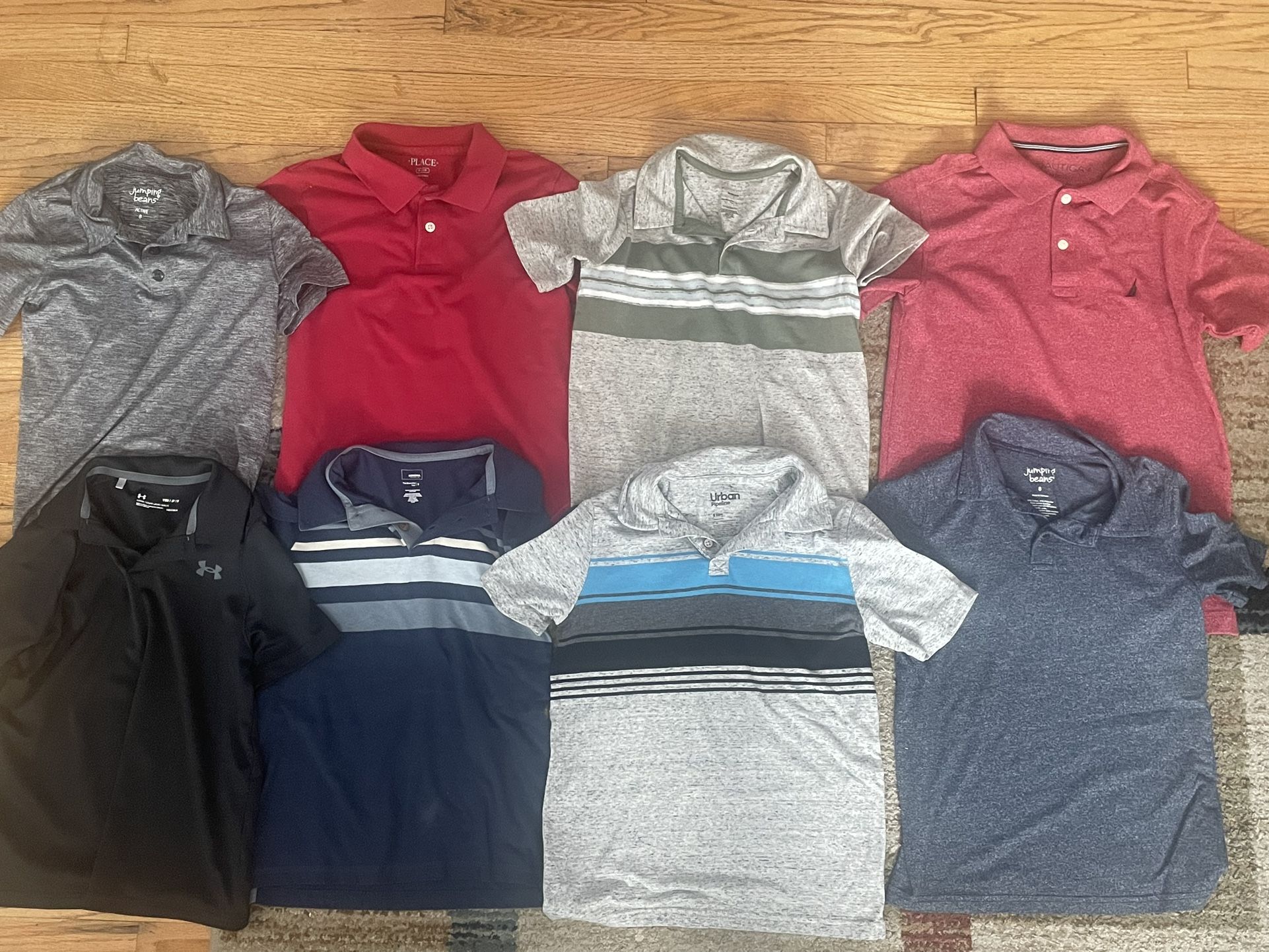 Boys Collared Short Sleeve Shirts