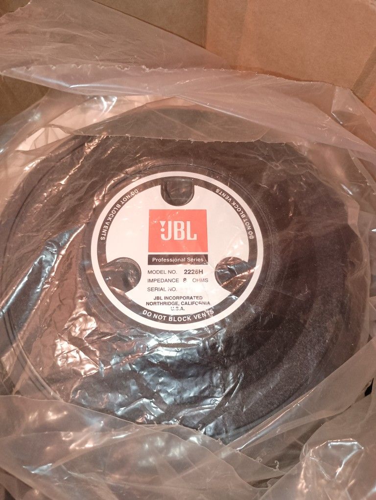 JBL 2226h 15" Woofers New, Old Stock