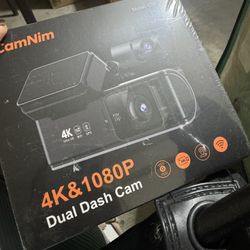 4K Dash Cam Front Rear, Dual Dash Camera for Cars Built in 5GHz/2.4GHz WiFi GPS Dashcam 