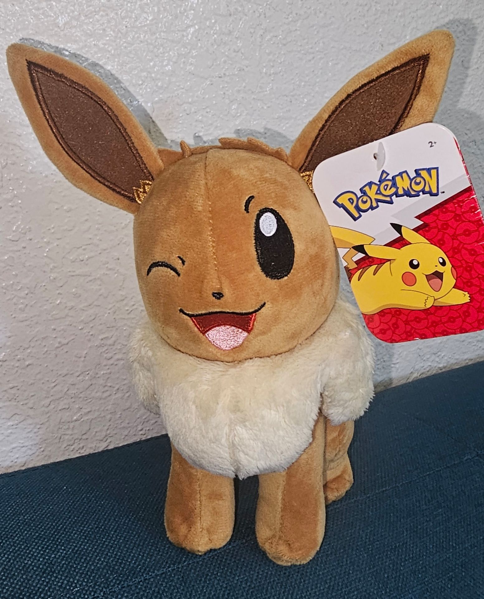 Pokémon Plush Eevee Winking Jazwares New with tags