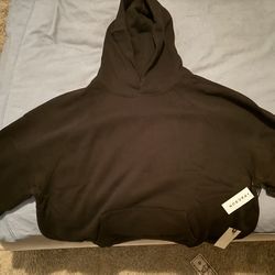 black essentials hoodie