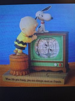 Peanuts when life gets fuzzy water globe