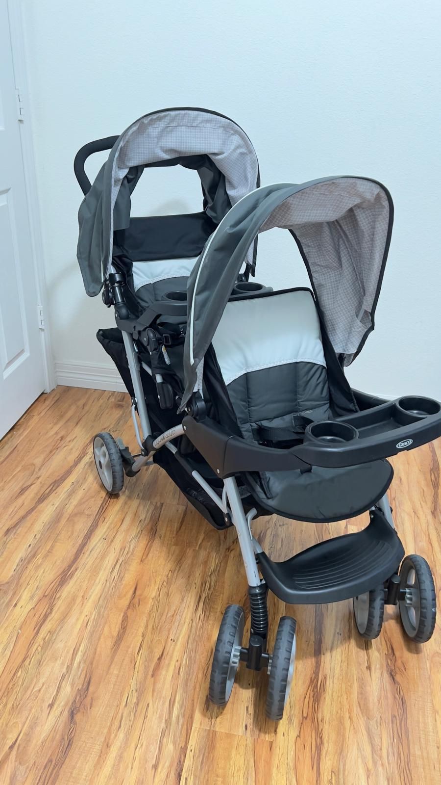 Easy to fold and transport Graco DuoGlider Click Connect Double Stroller