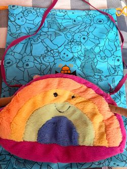 Jellycat Rainbow Plush Crossbody Bag（discontinued)