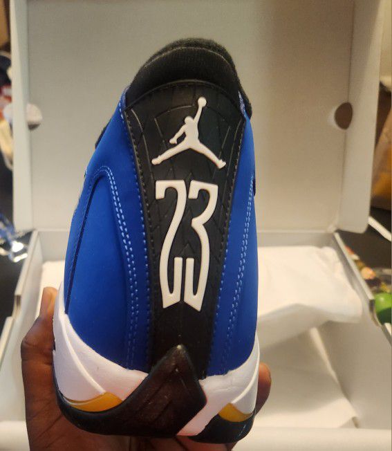 NIKE Air Jordan 14 Laney 100% AUTHENTICATED Yeezy Nike Gucci Louis for Sale  in Lawrenceville, GA - OfferUp