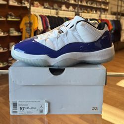 New Jordan 11 Low White Concord Size For 10.5W 9M