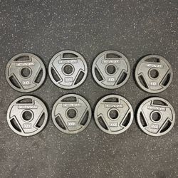 80 Pound 2” Olympic Easy Grip Weight Plate Set (8x10lb)