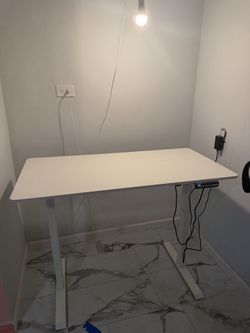 White Standing Desk