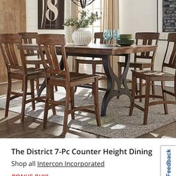 7 pc farmhouse dinning room set