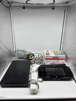 Nintendo Wii U Gaming System 32GB Console + Gamepad Full Bundle w/ 7 Games WORKS