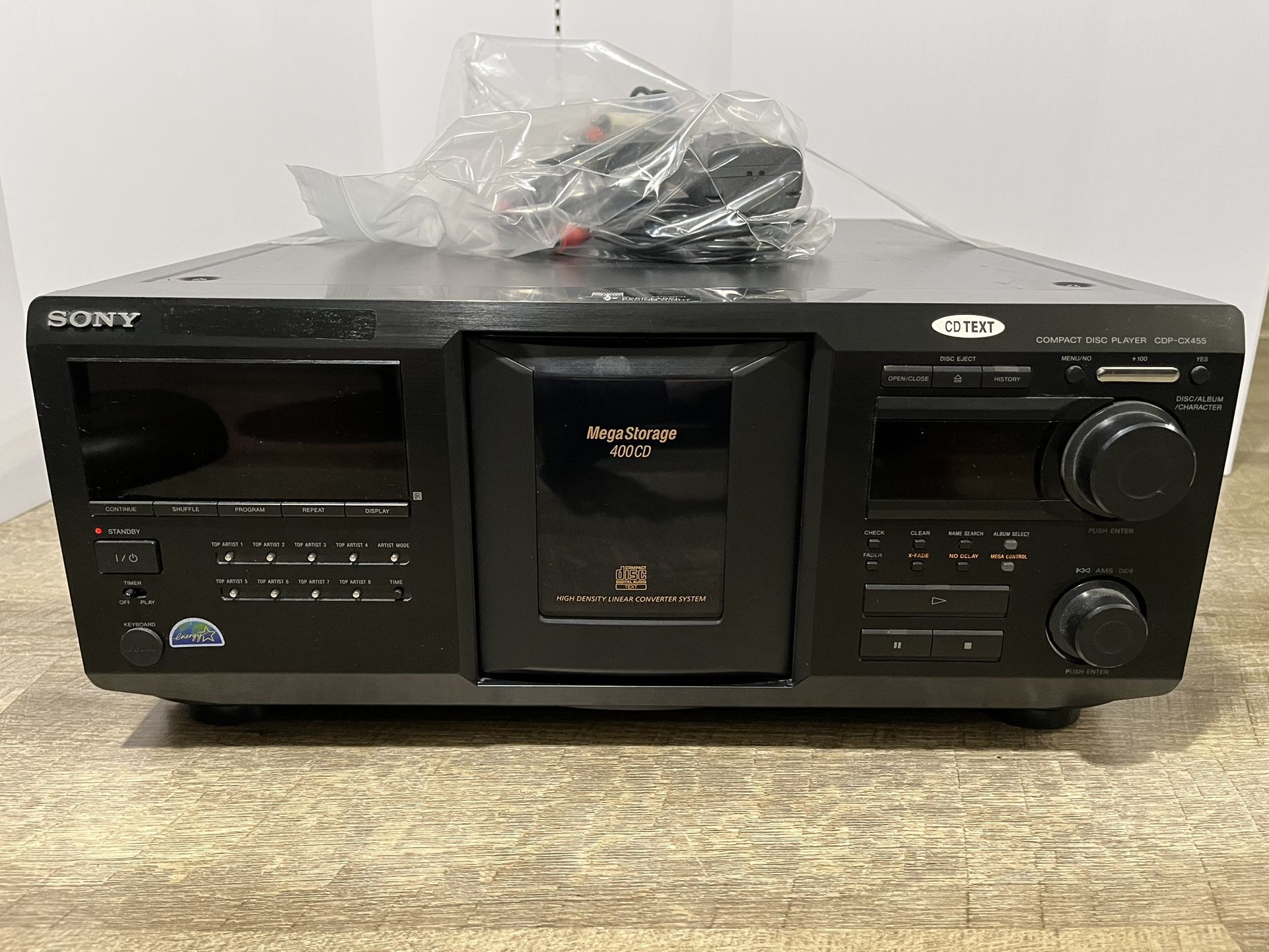 Sony CDP-CX455 400 Disc Changer (contact info removed) Remote Control RM-DX400 New Belts