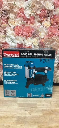 Makita Pneumatic 1-3/4 in. 15 Degree Coil Corded Roofing Nailer