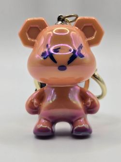 Teddybear x eyes Keychain orange