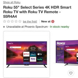 55in Roku Smart TV