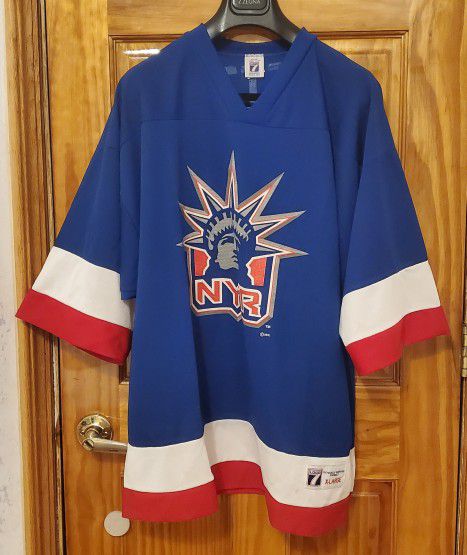 XL mens New York Rangers jersey retro Starter White Lady Liberty extra  large nhl