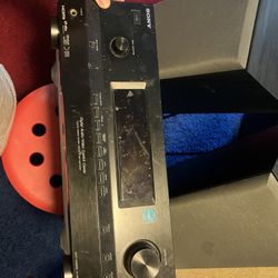Stereo Receiver, 2 Speakers With Stands, And A Ce