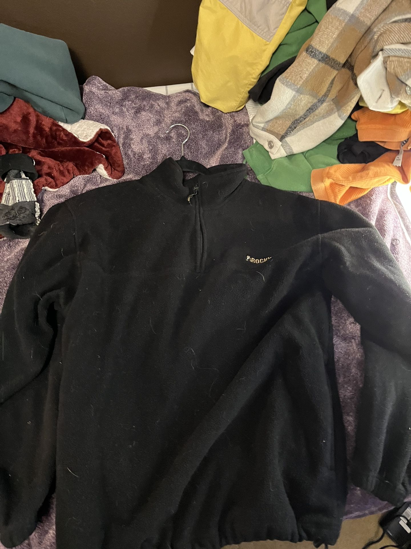 black sweater