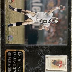 Drew Brees Frame With Card 