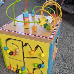 Parents Activity Wood Wooden Cube 