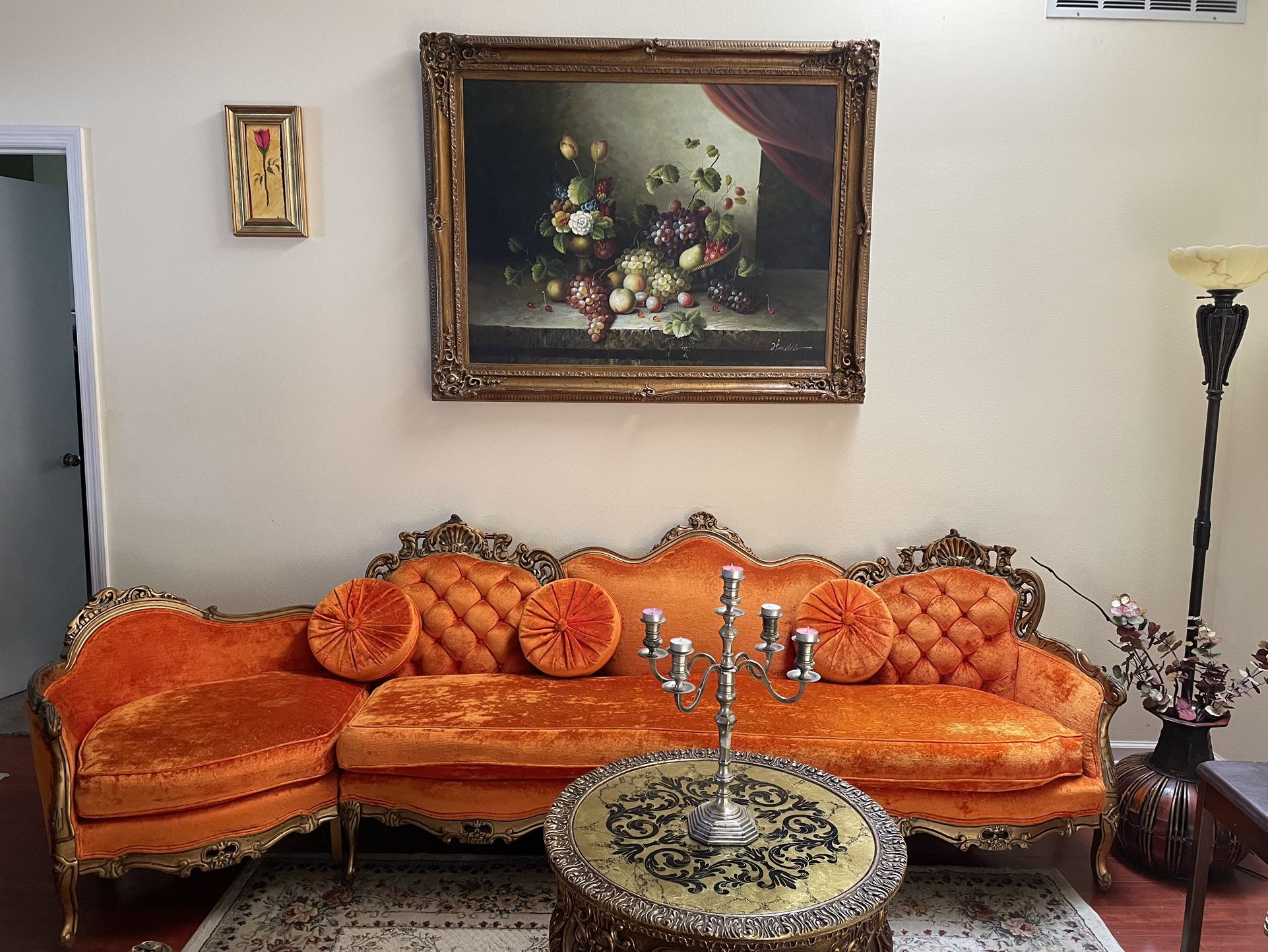Rococo Antique & Baroque Style Furniture Couch Chairs And Table