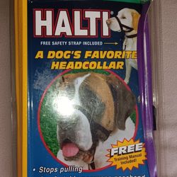 LIKE NEW "Halti" black "no pulling" headcollar SIZE 5 XL $10 FIRM 