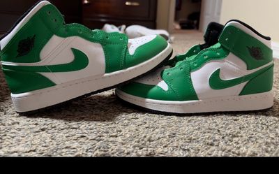 Nike air Jordan 1 Mid Green/White