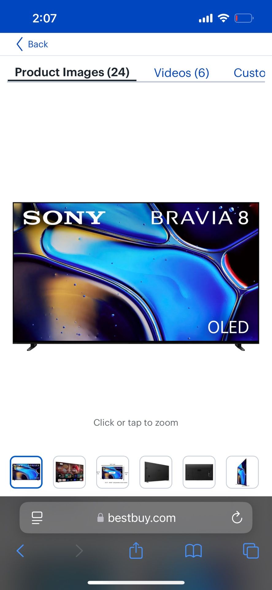 Sony Bravia 77in LED Flatscreen 