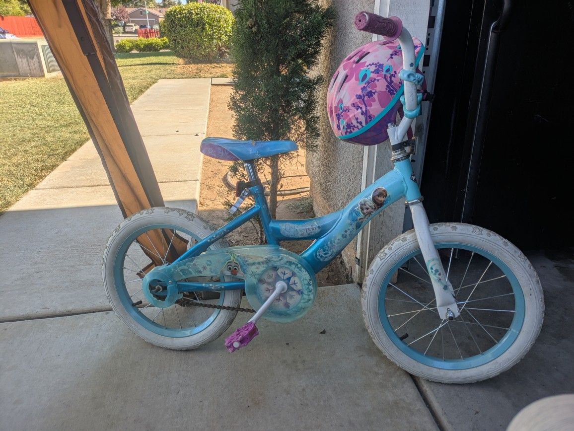 16-In Girls Bike With Helmet