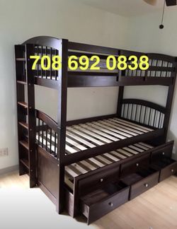 Twin Triple bunkbed with storage drawers !!!