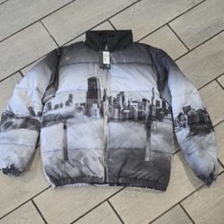 Cookies SF Skyline Chicago Heavy Cordura Down Puffer Jacket Size 2xl 