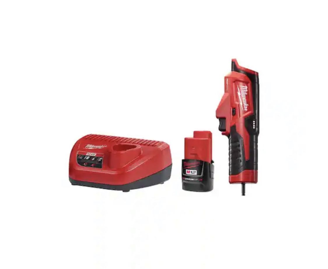 Milwaukee M12 Trap Snake 12V Lithium-Ion Cordless Toilet and Urinal Auger Power Driver w/ 1.5AH Battery and Charger